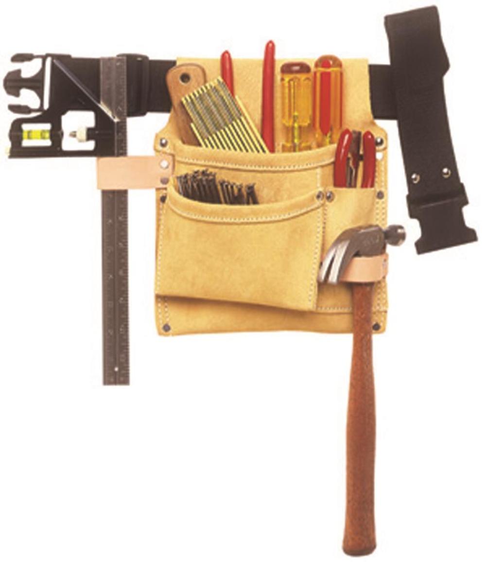 

CLC 3 Pocket Nail & Tool Bag with Poly Web Belt