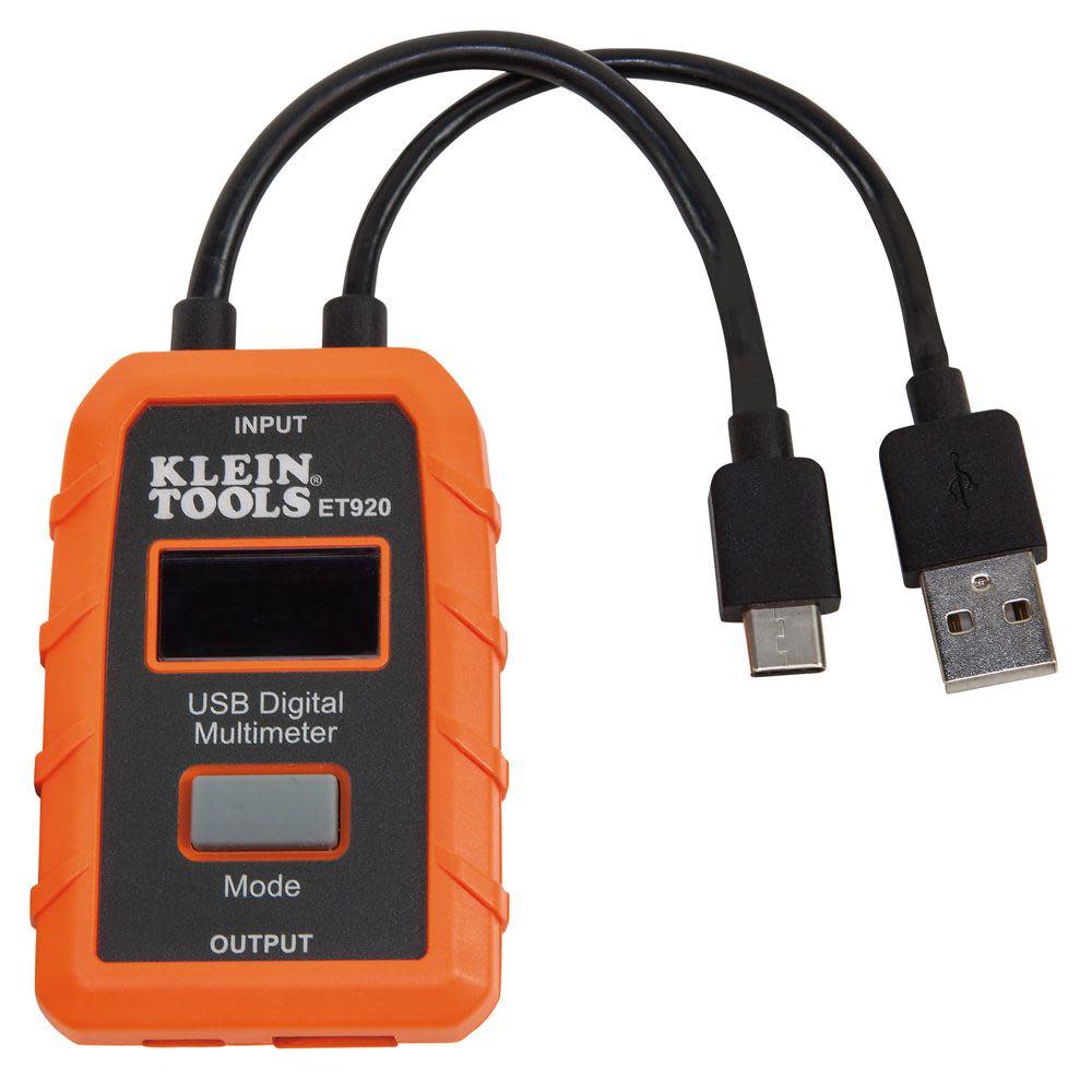 

Klein Tools USB Digital Meter USB Type A and C