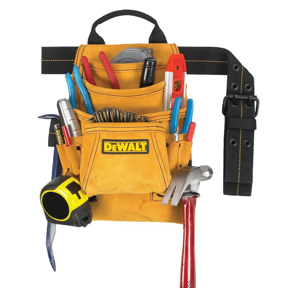 

DEWALT 10 Pocket Carpenter's Suede Nail and Tool Bag