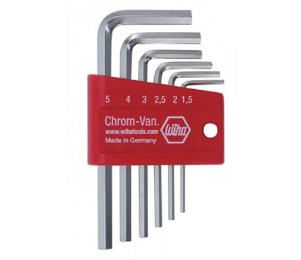 

Wiha Hex L-Key Short Arm Metric 6 Pc. Set