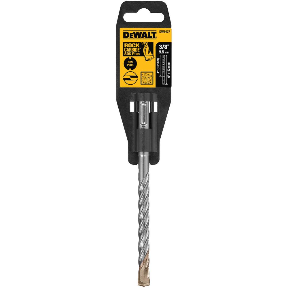 

DEWALT 3/8 In. x 4 In. x 6 In. Rock Carbide SDS+ Hammer Bit