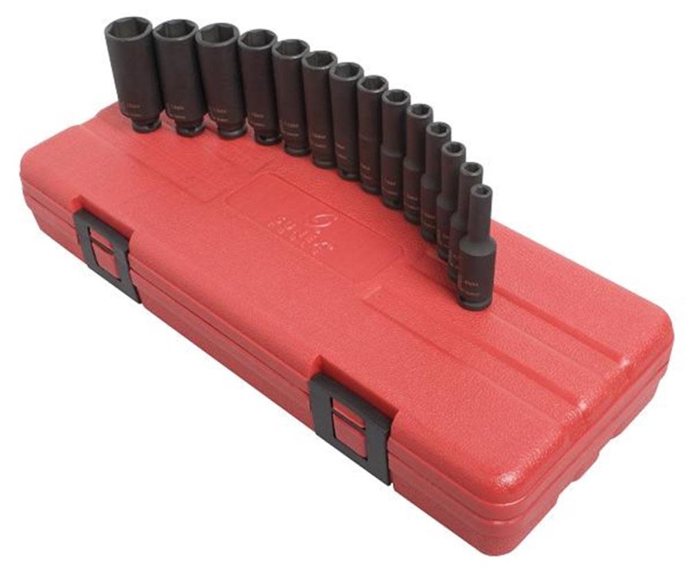 

Sunex 14 pc. 1/4 In. Drive Deep Metric Magnetic Impact Socket Set