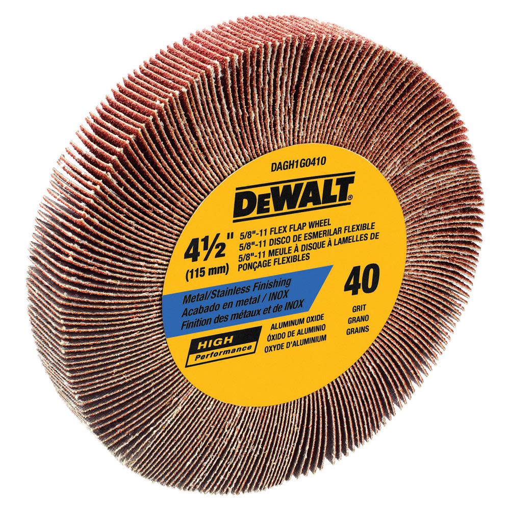 

DEWALT 4-1/2 x 3/4 x 5/8 - 11 40 g Flap Wheel