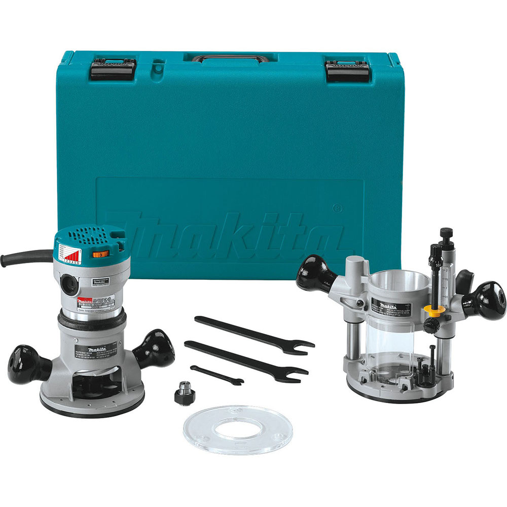 Makita 2-1/4 H.P. Industrial Router Kit RF1101KIT2 - Acme Tools