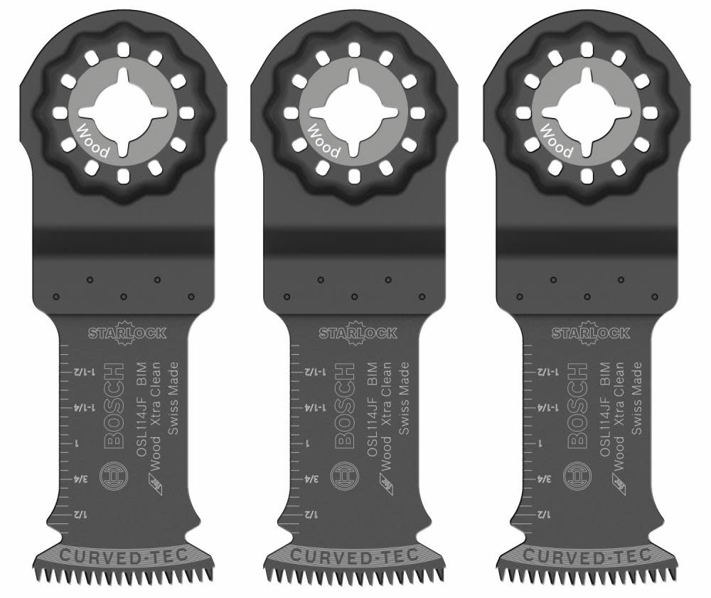 

Bosch 1-1/4 In. Starlock Oscillating Multi Tool Bi-Metal Xtra-clean Plunge Cut Blade 3 pk.
