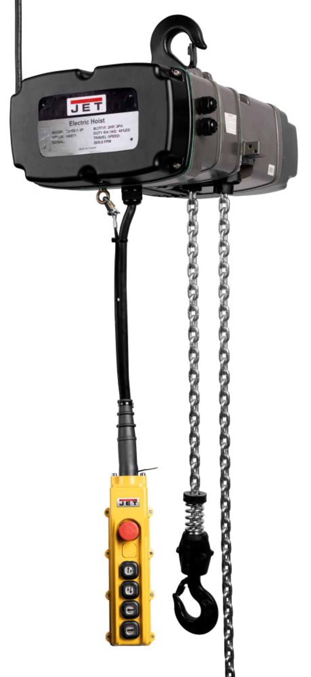 

JET TS200-230-010 1 Ton Two Speed Electric Chain Hoist 3 Phase 10' Lift
