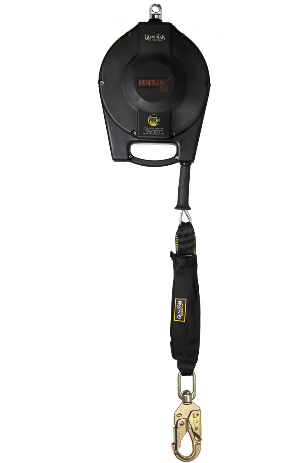 

Guardian Fall Protection 50' Diablo Big Block Cable SRL-LE with Steel Snap Hook