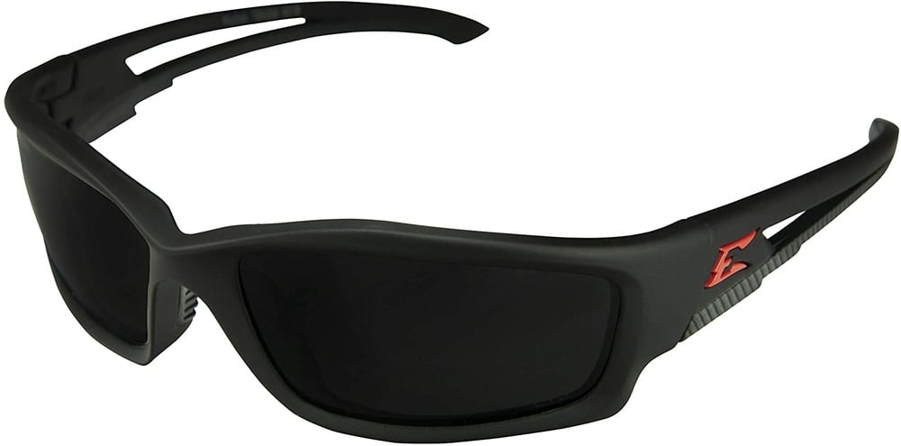 Edge Kazbek Torque Polarized Safety Glasses Vapor Shield Matte Black Frame  Smoke Lens TSK236VS - Acme Tools