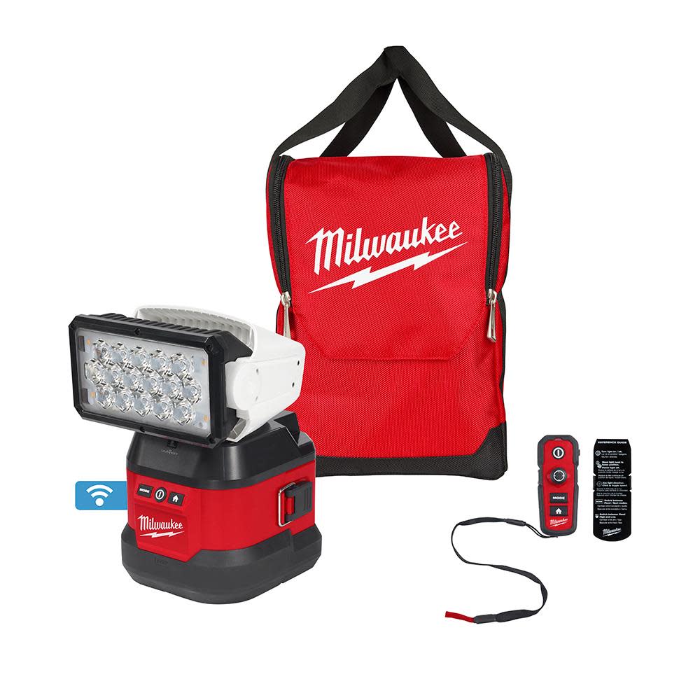 Milwaukee M18 Utility Remote Control Search Light with Portable  