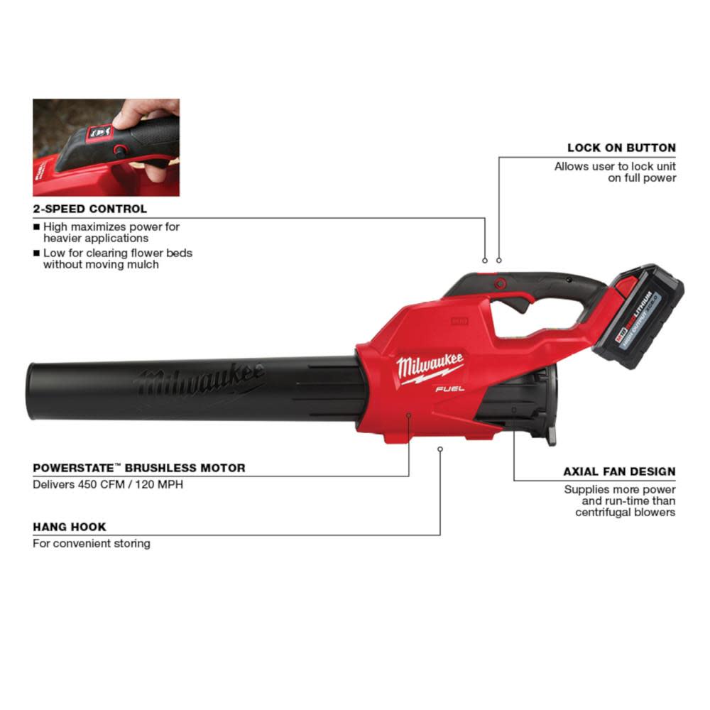 Milwaukee Gen II M18 FUEL Blower Kit 2724 21HD Acme Tools