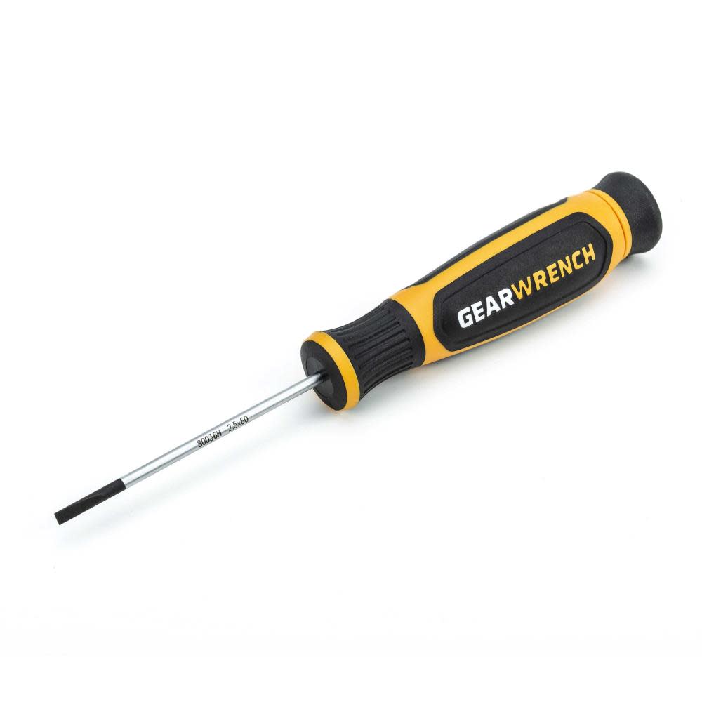 

GEARWRENCH 2.5mm x 60mm Mini Slotted Dual Material Screwdriver