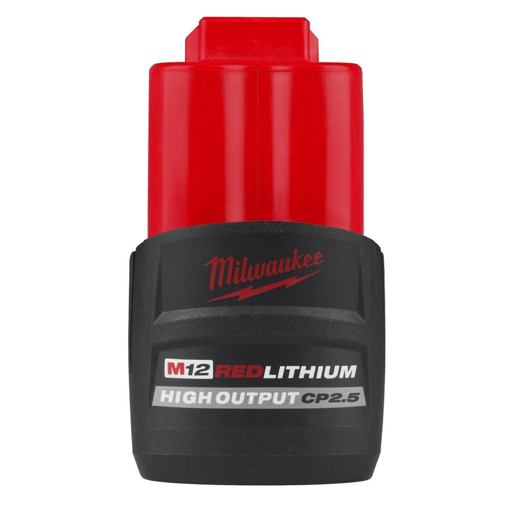 Milwaukee M12 REDLITHIUM HIGH OUTPUT CP 12V 2.5Ah Lithium Ion Power Tool Battery Pack