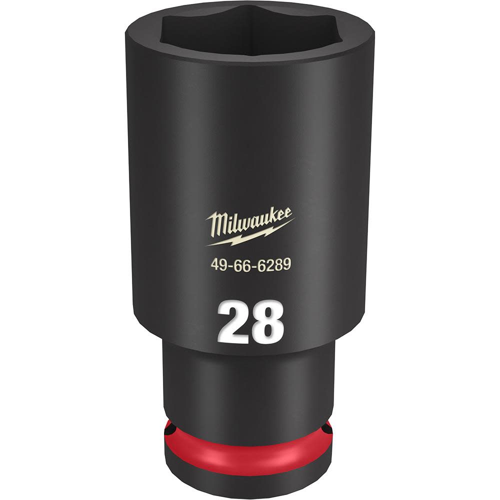 

Milwaukee SHOCKWAVE Impact Duty Socket 1/2" Drive 28MM Deep 6 Point
