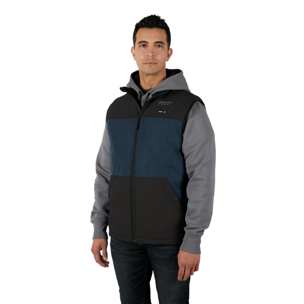 305BL-20M M12™ Heated AXIS™ Vest Blue Medium sku 305BL-20M