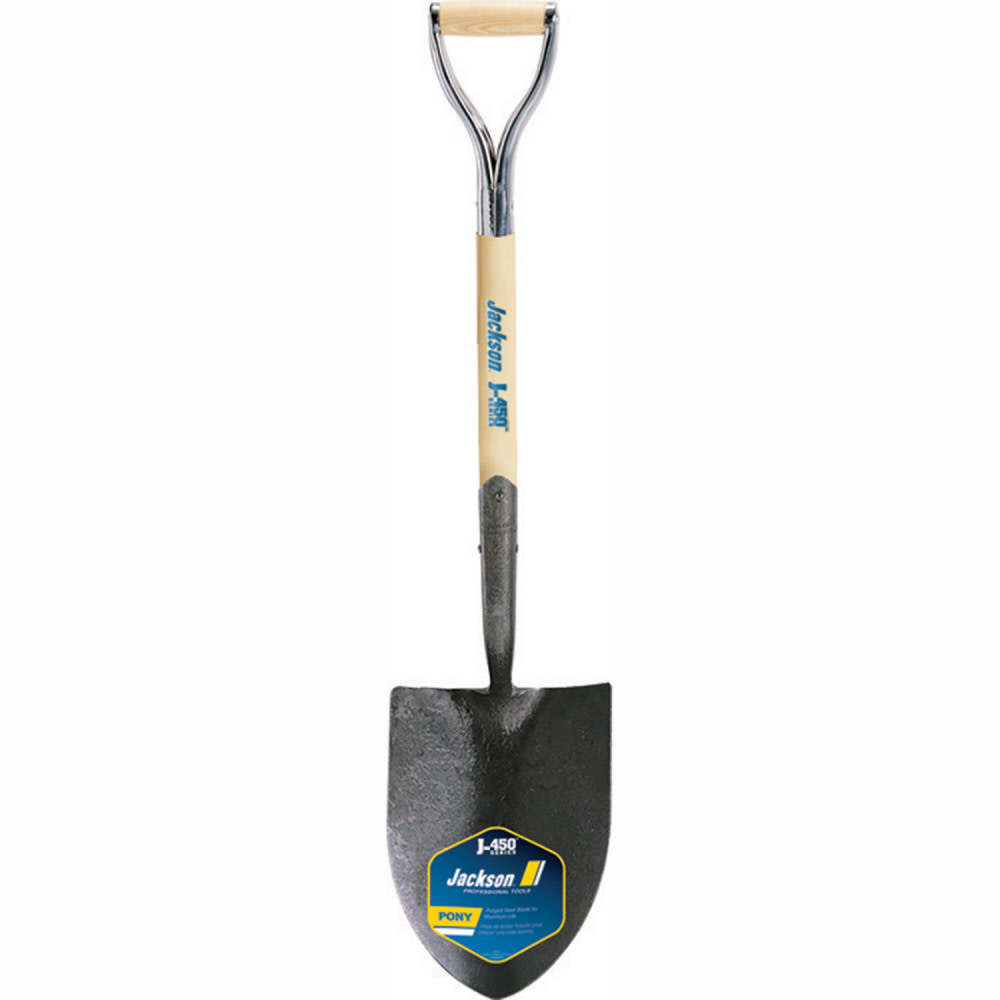 

True Temper Shovel Round Point Solid Shank No Step Armor D Grip