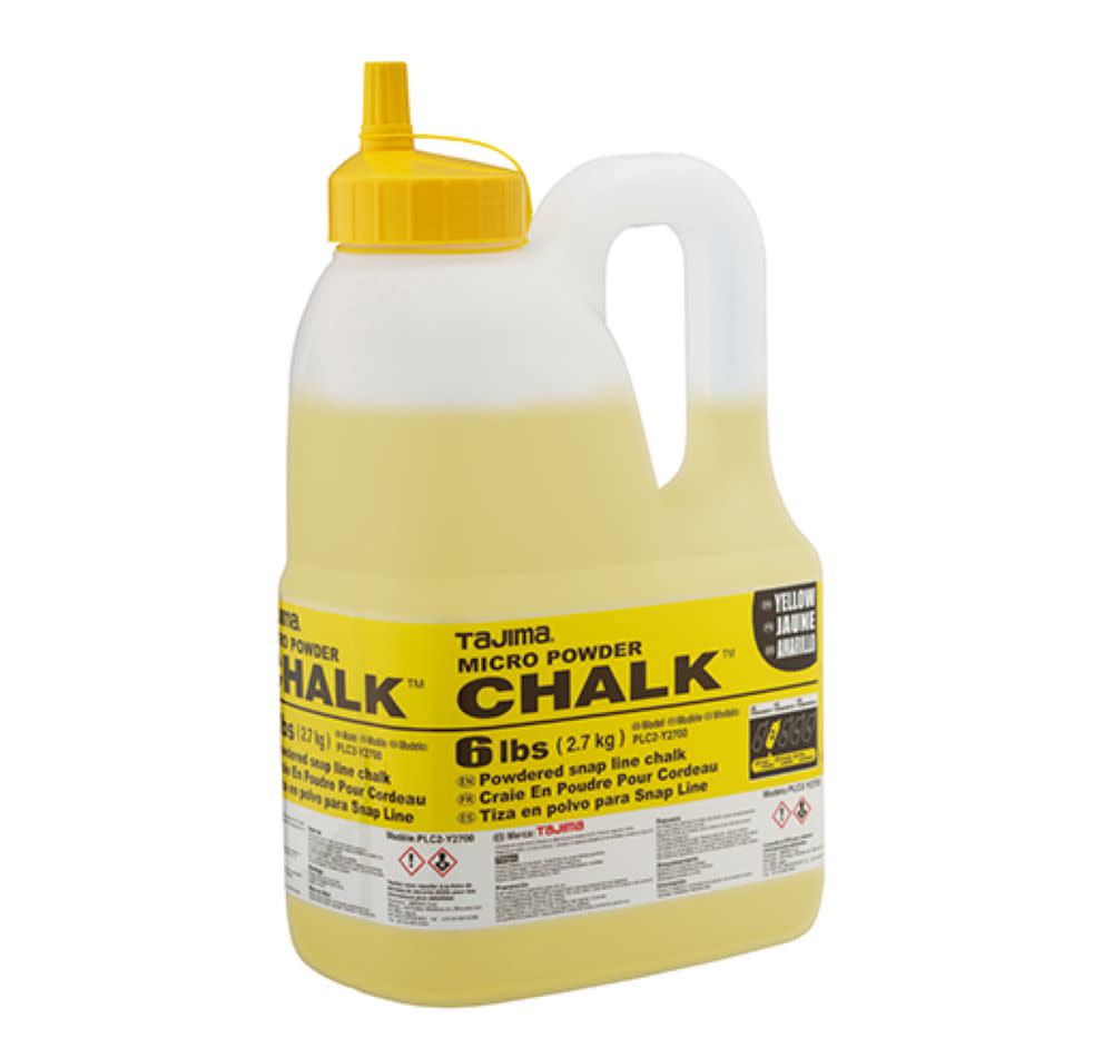 

Tajima Micro Chalk Powdered Snap Line Chalk Yellow 6 lbs