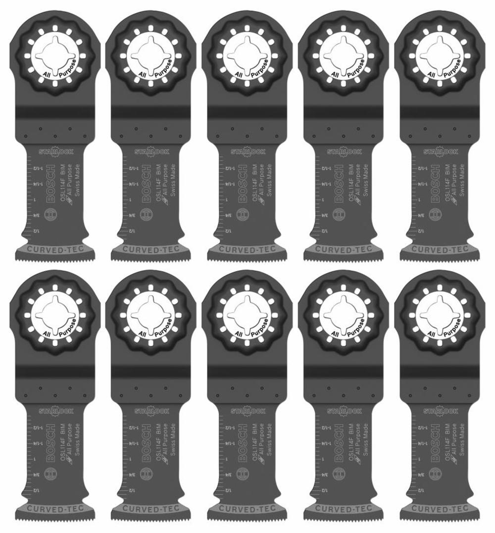 

Bosch 1-1/4 In. Starlock Oscillating Multi Tool Bi-Metal Plunge Cut Blade 10 pk.