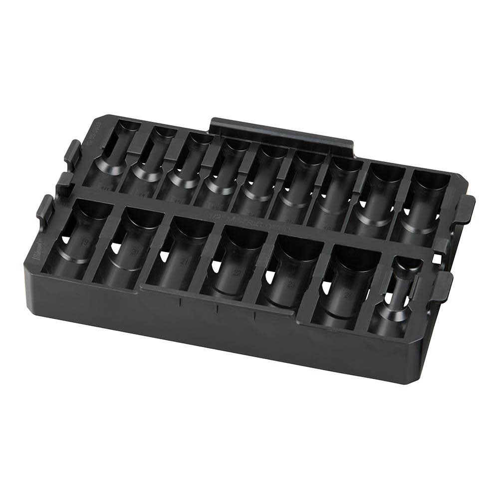 Milwaukee SHOCKWAVE Impact Duty Socket 1/2 Dr 16pc Tray Only