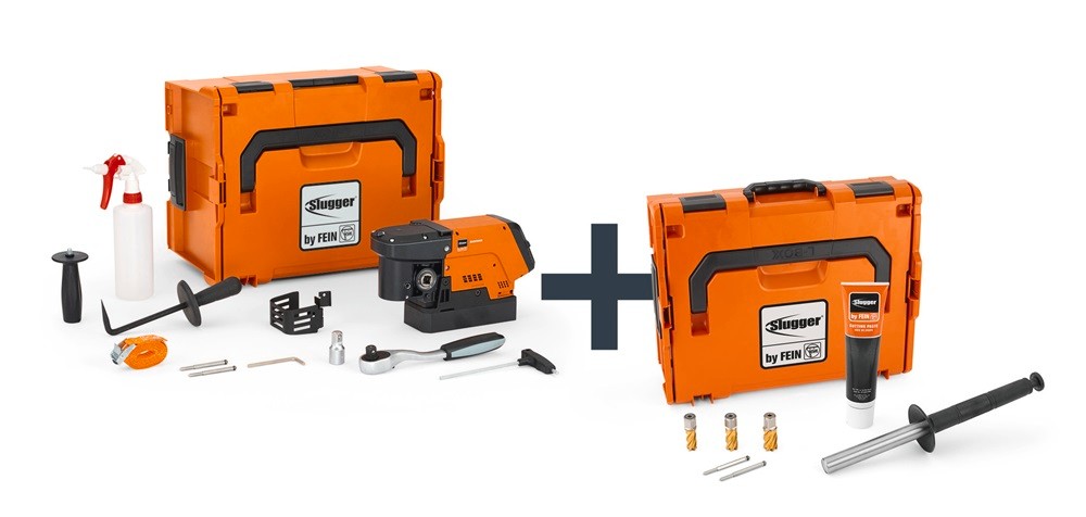 Fein MAGFORCE 90 Mag Drill with HSS ID TIN Cutter Set 72732368090