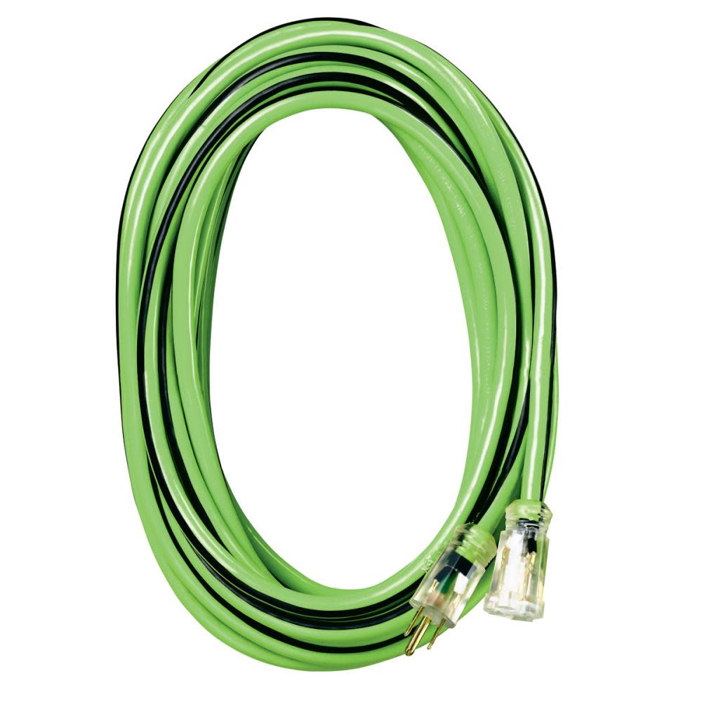 

Voltec 50 ft 12/3 SJTW Green/Black U-Ground Kwik Kustom Extension Cord