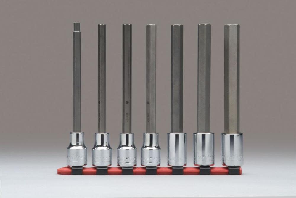 3/8 In. Dr. 7 pc. Hex Bit Socket Set - Long Length - 316W - By Brand  sku 316W