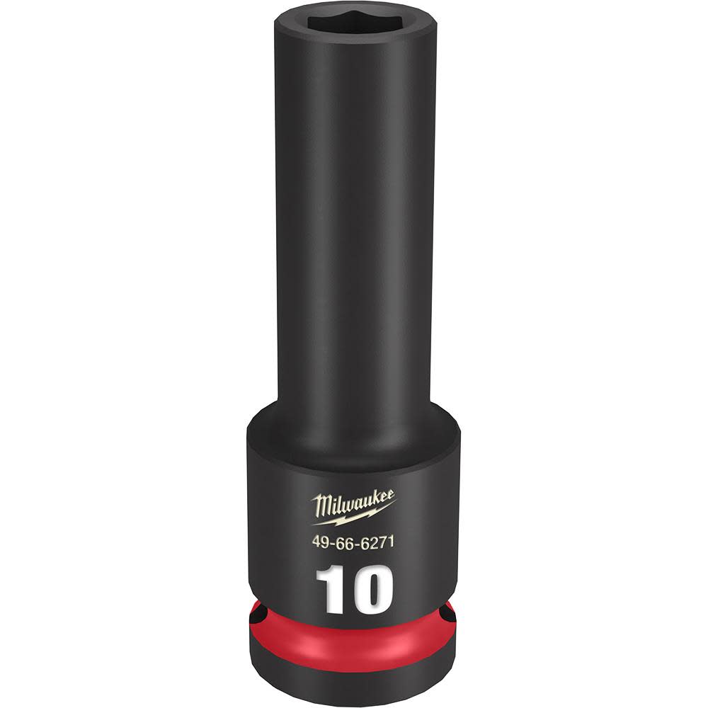

Milwaukee SHOCKWAVE Impact Duty Socket 1/2" Drive 10MM Deep 6 Point