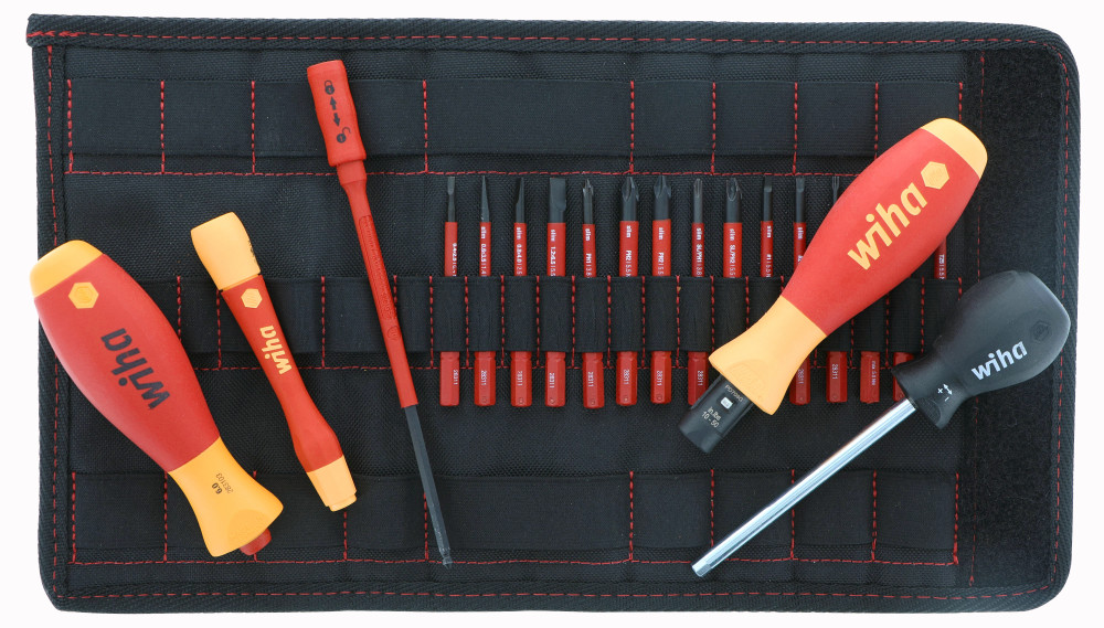 Wiha 20 Piece Insulated TorqueControl and Slimline Blade Set 28781