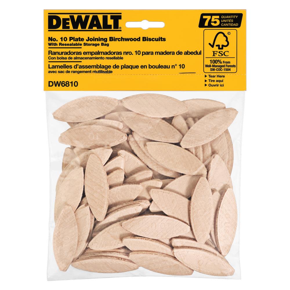 

DEWALT No 10 Joining Biscuits (75)