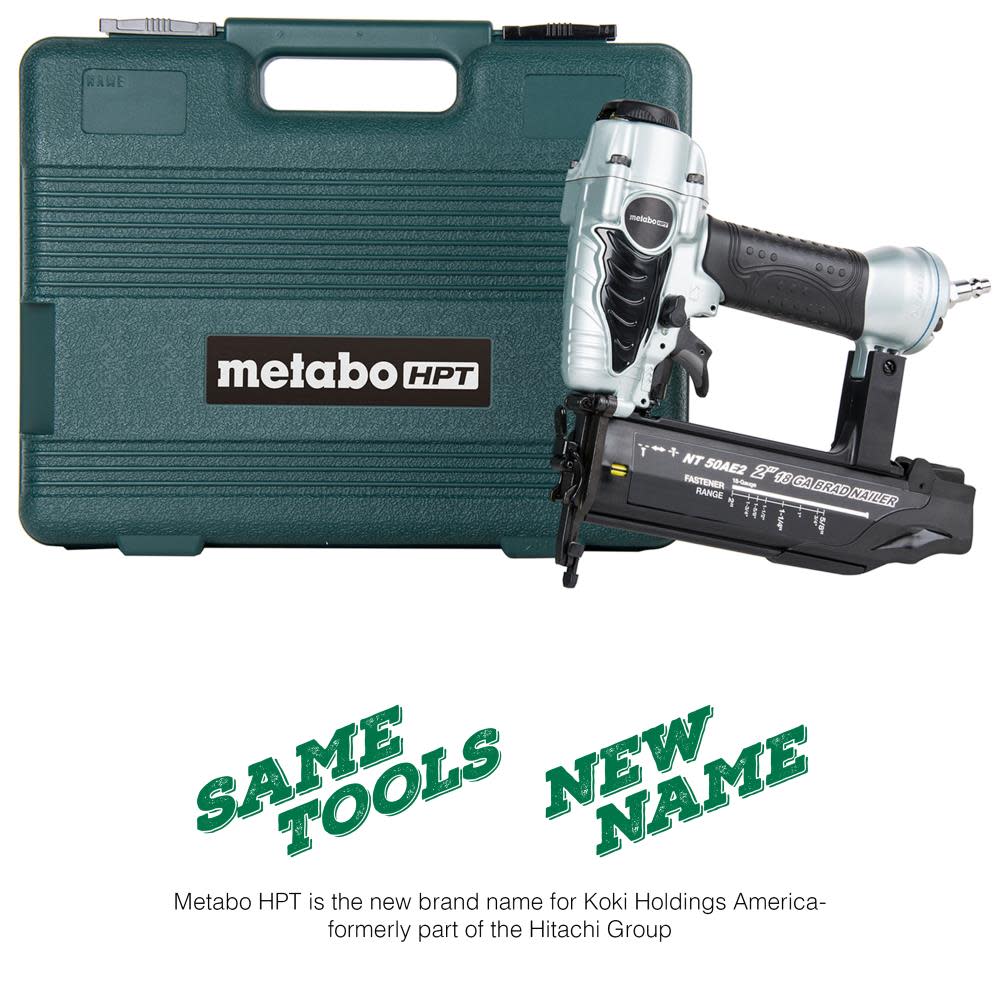 Metabo HPT 2 In. 18 Gauge Finish Nailer NT50AE2M Acme Tools