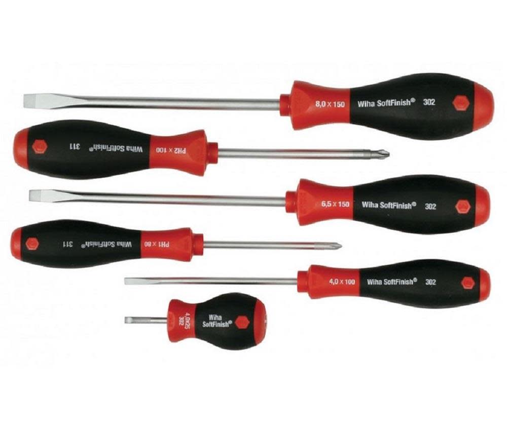 SoftFinish Slotted & Phillips Screwdriver Set, 6 Piece - 30294 - By Brand  sku 30294