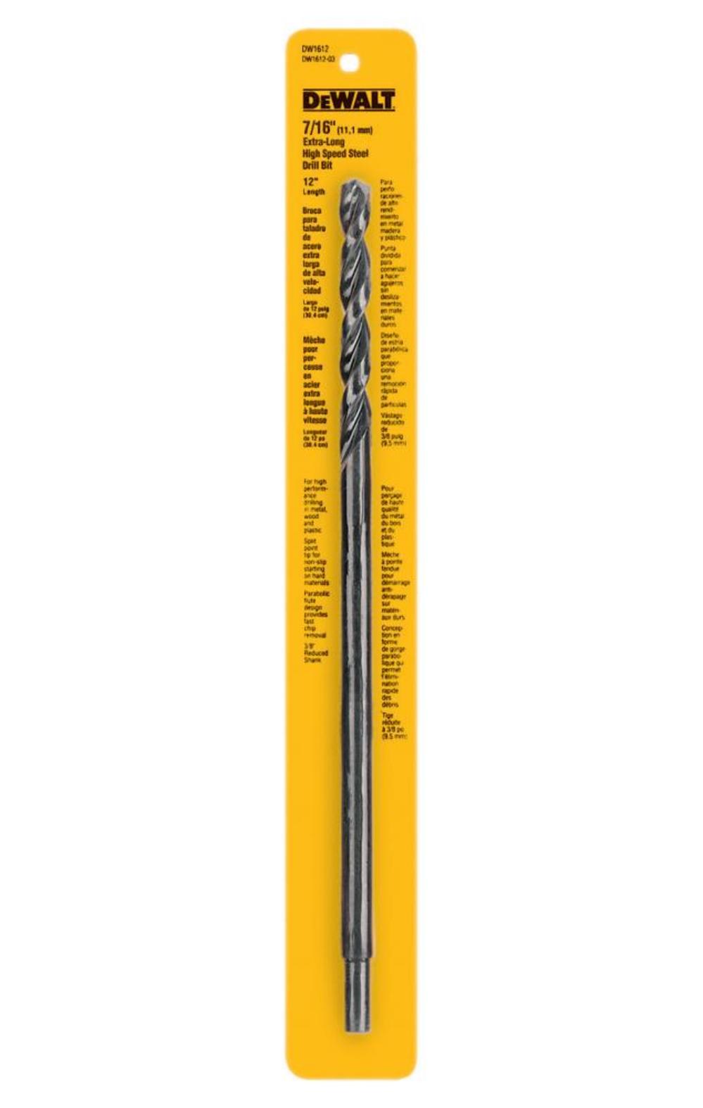

DEWALT 7/16" x 12" Long Drill Bit