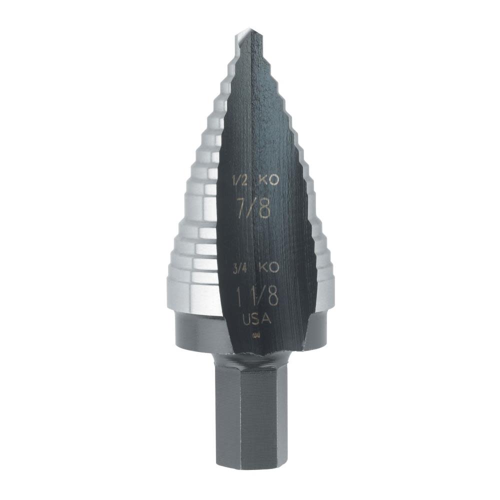 STEP DRILL Bit Cobalt Alloy Steel #9 7/8 AND 1 1/8 2 SZ