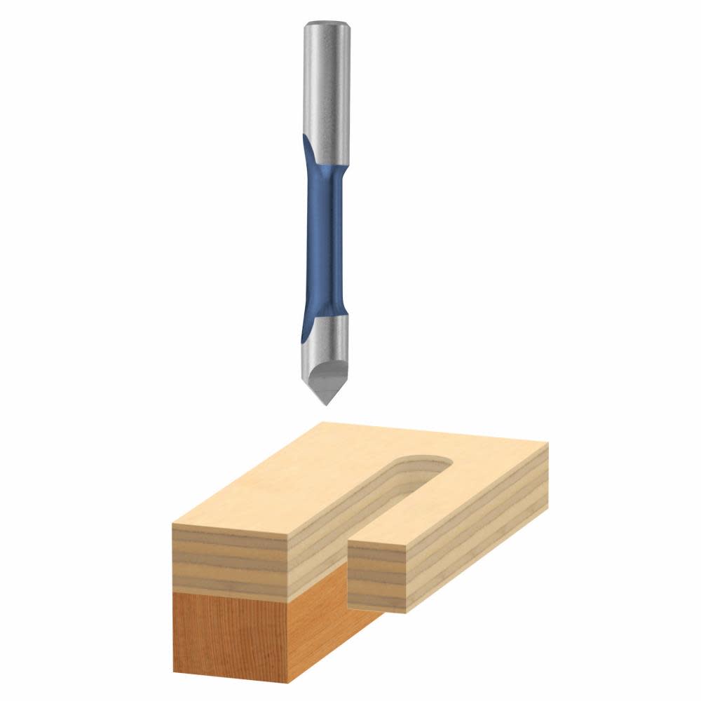 

Bosch 3/8" x 7/8" High Speed Steel 1 Flute Pilot Panel Straight Bit