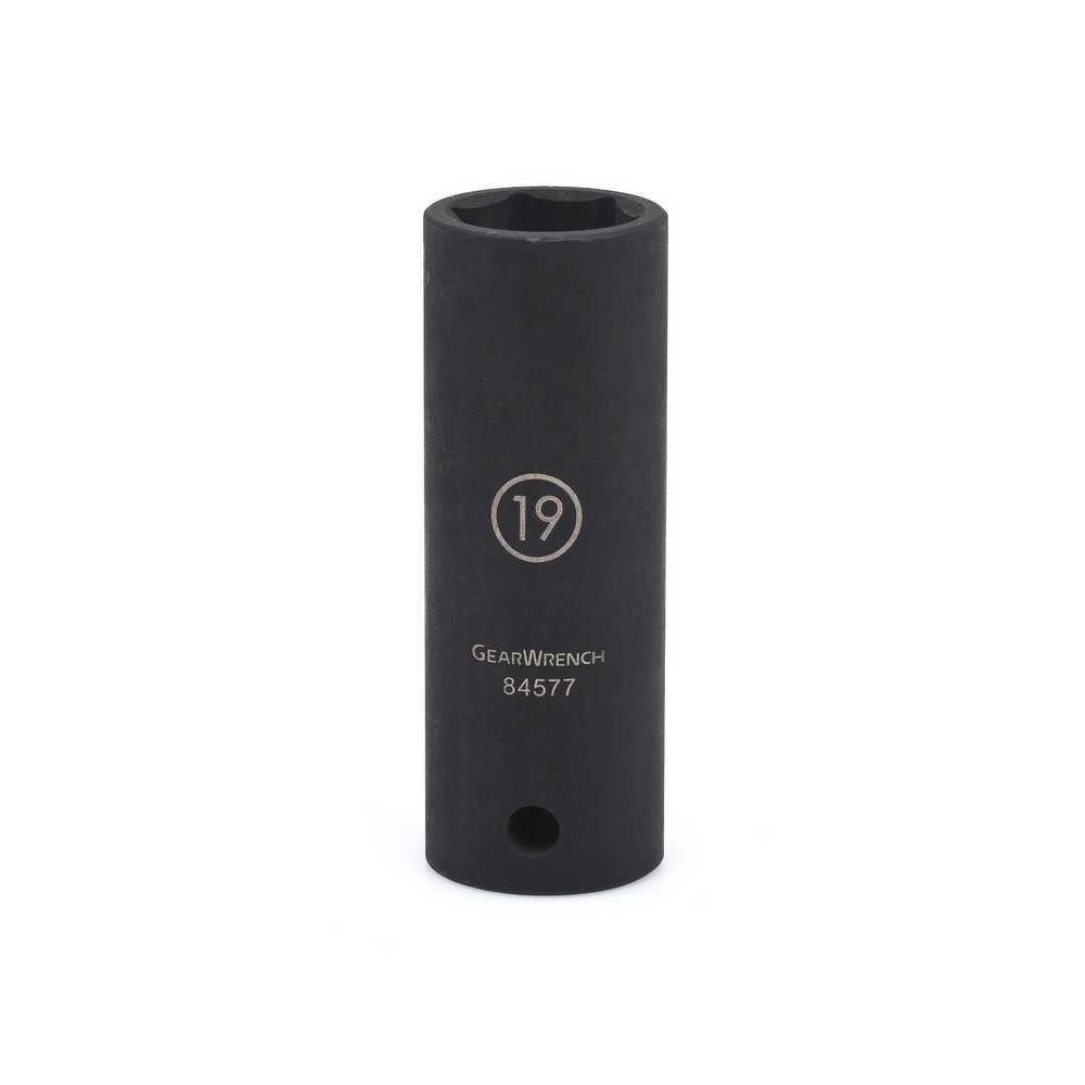 

GEARWRENCH 1/2 In. Drive 6 Point Deep Impact Metric Socket 19mm