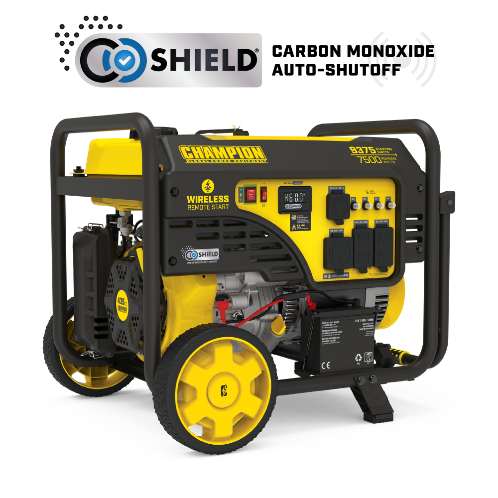 

Champion Power Equipment 7500-Watt Portable Generator with Wireless Remote Start with CO Shield