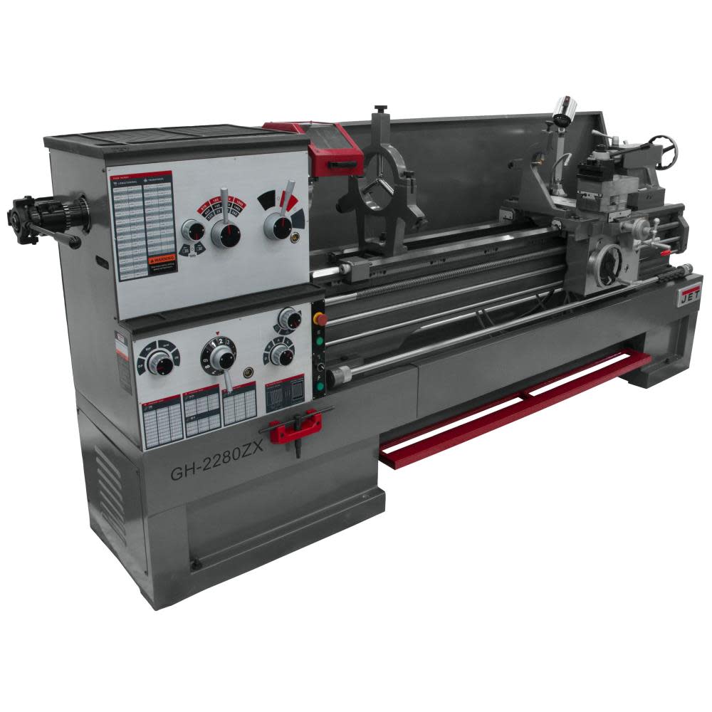 JET Gear Head 22 x 80 ZX Lathe with Collet Closer JT9-321496