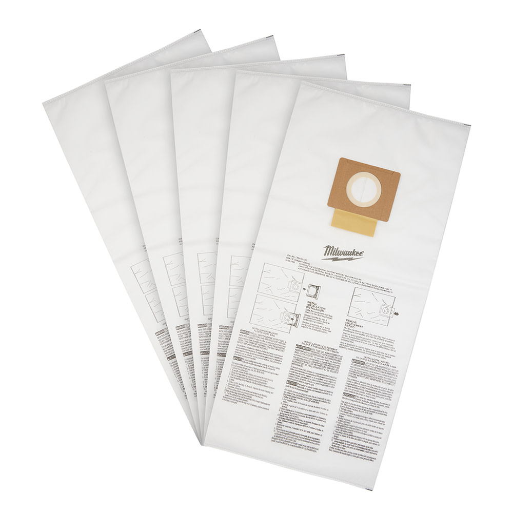 

Milwaukee Fleece Dust Bags 12 Gallon 5pk