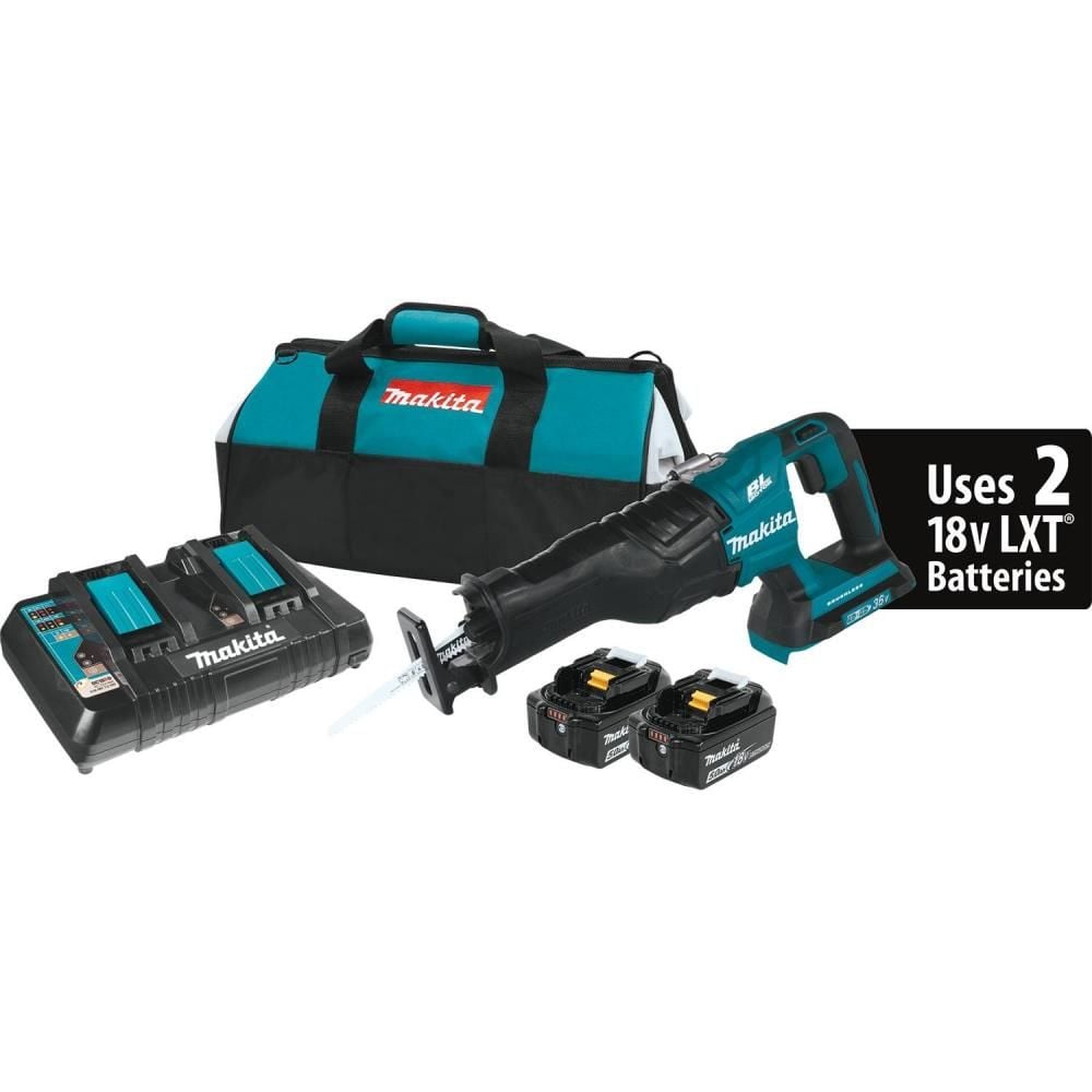 View Makita 18V X2 (36V) LXT Lithium-Ion Brushless Cordless Recipro Saw Kit (5.0Ah)
