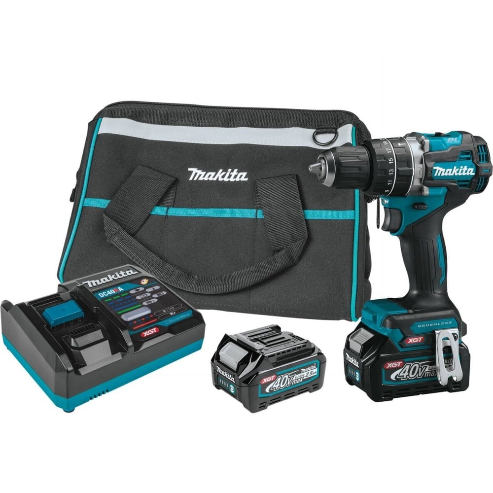 View Makita 40V max XGT Hammer Driver Drill Kit 1/2in