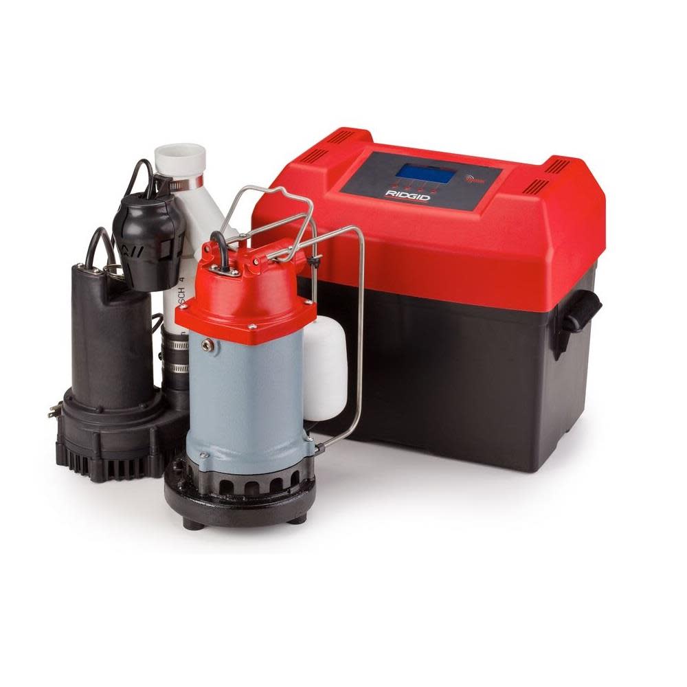 Ridgid 1/2HP Sump Pump with 12V Backup Sump Pump 47318 Acme Tools