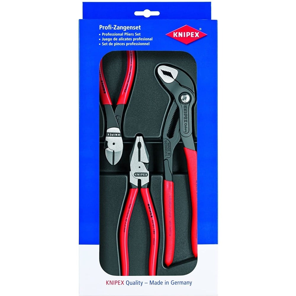 Knipex Power Pliers Set in Plastic Deep Drawn Tray 3pc