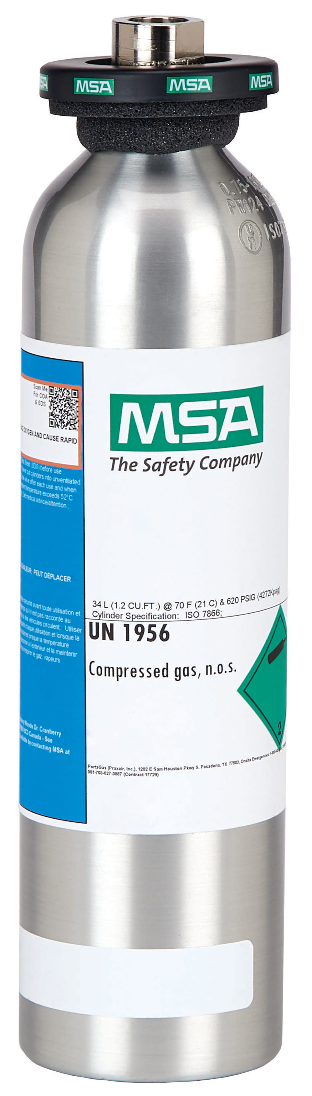 

MSA Safety Works Calibration Gas Cylinder