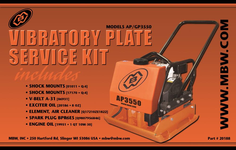 

MBW GP3550H Service Kit