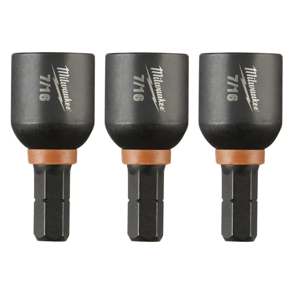 

Milwaukee SHOCKWAVE Impact Duty 7/16 Insert Magnetic Nut Driver 3PK