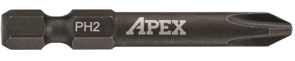 

Crescent APEX Impact Power Drive Bit 2 In. Phillips #2 15 Pk.