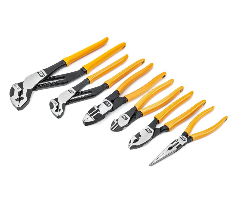 

GEARWRENCH Pitbull Mixed Plier Set Dipped Handle 6pc