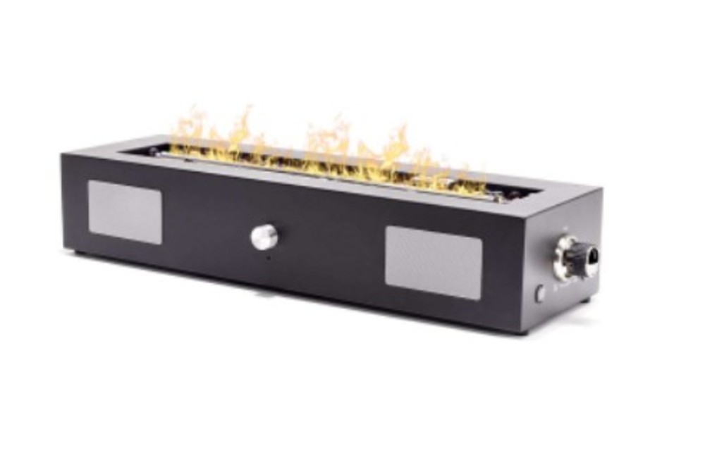 

Ukiah Cascade Tabletop Fire Pit with Sound System Propane 28" Rectangular