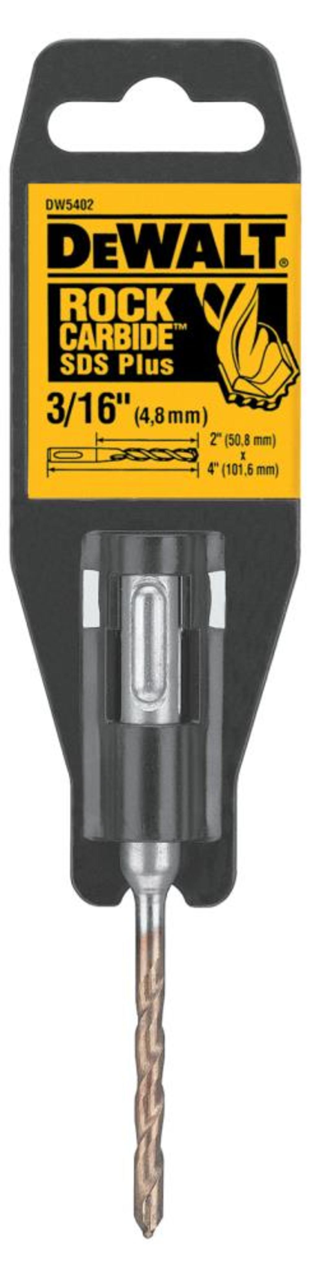 

DEWALT 3/16 In. x 2 In. x 4 In. Rock Carbide SDS+ Hammer Bit