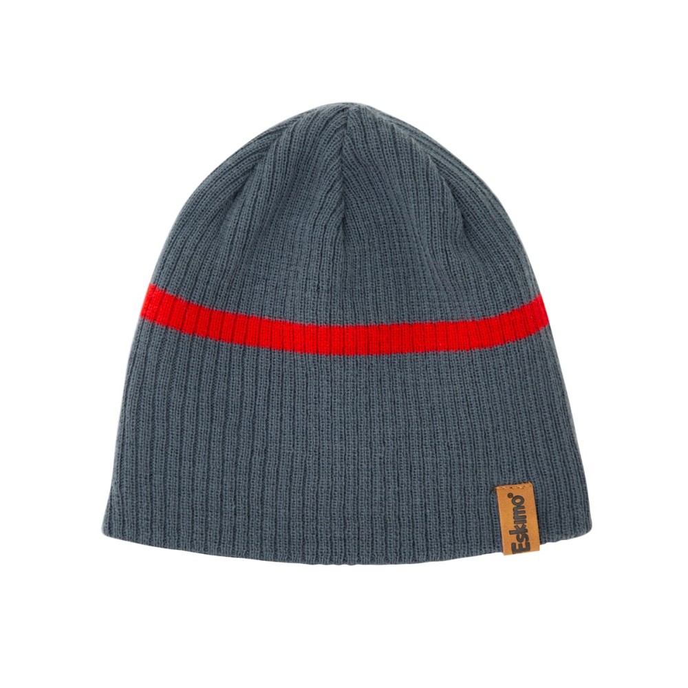 Eskimo Acrylic Rib Knit/Fleece Lined Ribbed Beanie