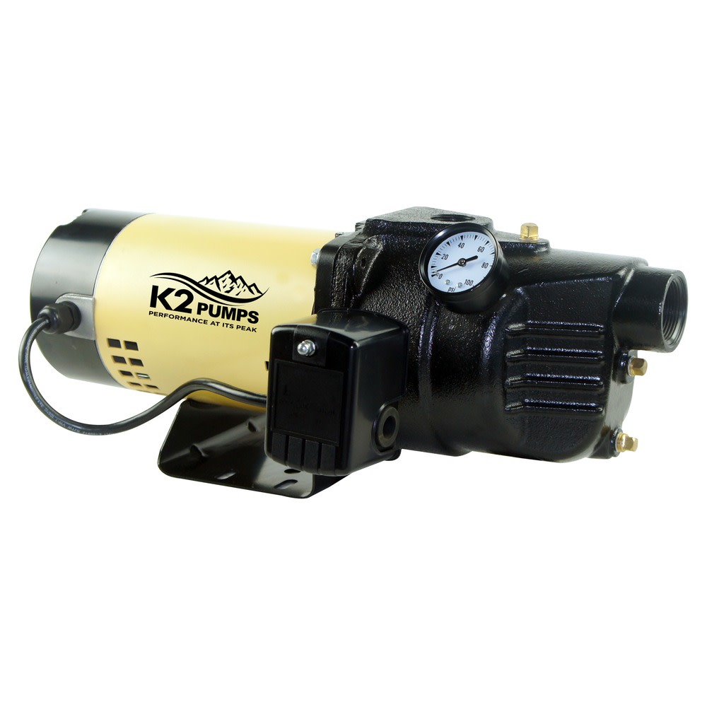 

K2 Pumps Shallow Well Jet Pump 1/2 HP Lead Free Cast Iron 115/230V